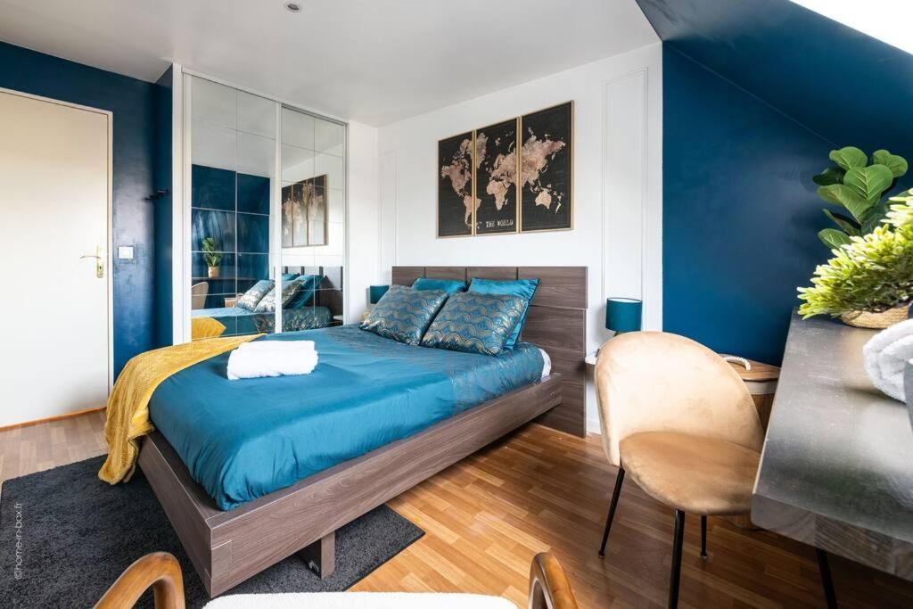 Apartamento La Belle Echappee Parisienne - Gare - Hyper Centre Les Mureaux Exterior foto