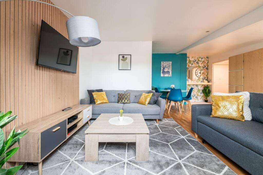 Apartamento La Belle Echappee Parisienne - Gare - Hyper Centre Les Mureaux Exterior foto